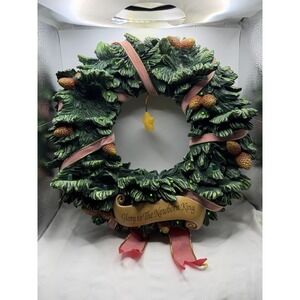 Hummel Goebel Glory To The Newborn KING Lighted Ceramic Nativity Wreath READ